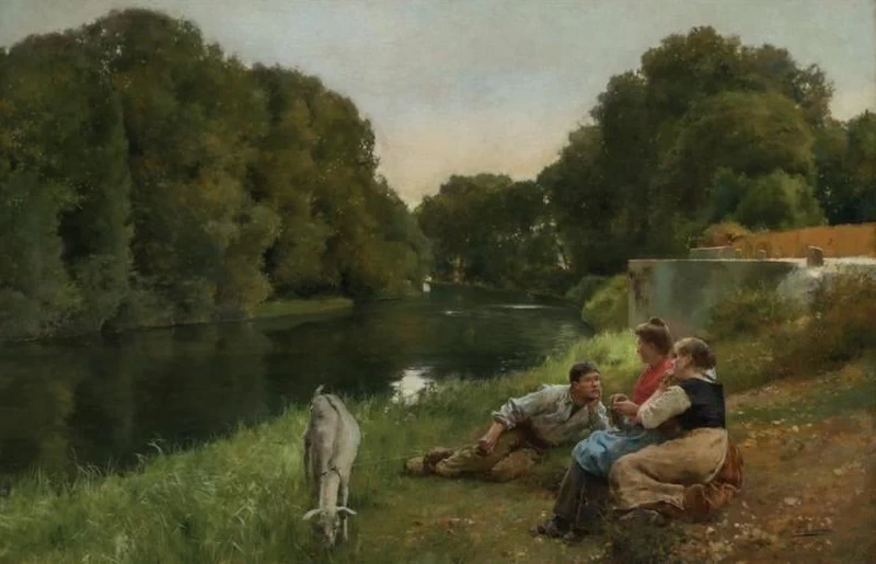 Luis Jiménez Aranda - Conversazione lungo il fiume
